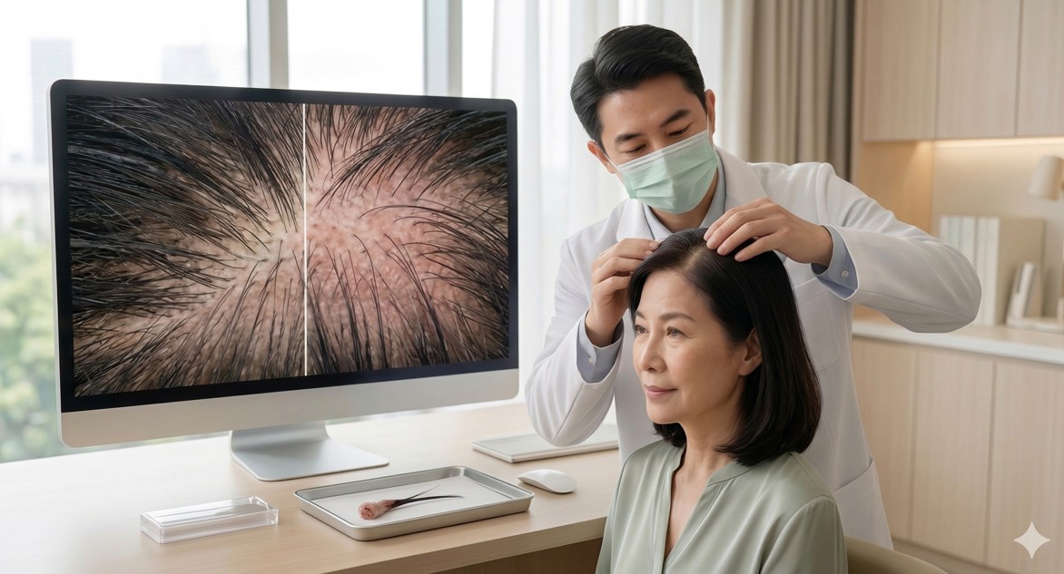 排水孔的落髮焦慮！醫師揭密【女性雄性禿，逆轉熟齡髮際線】