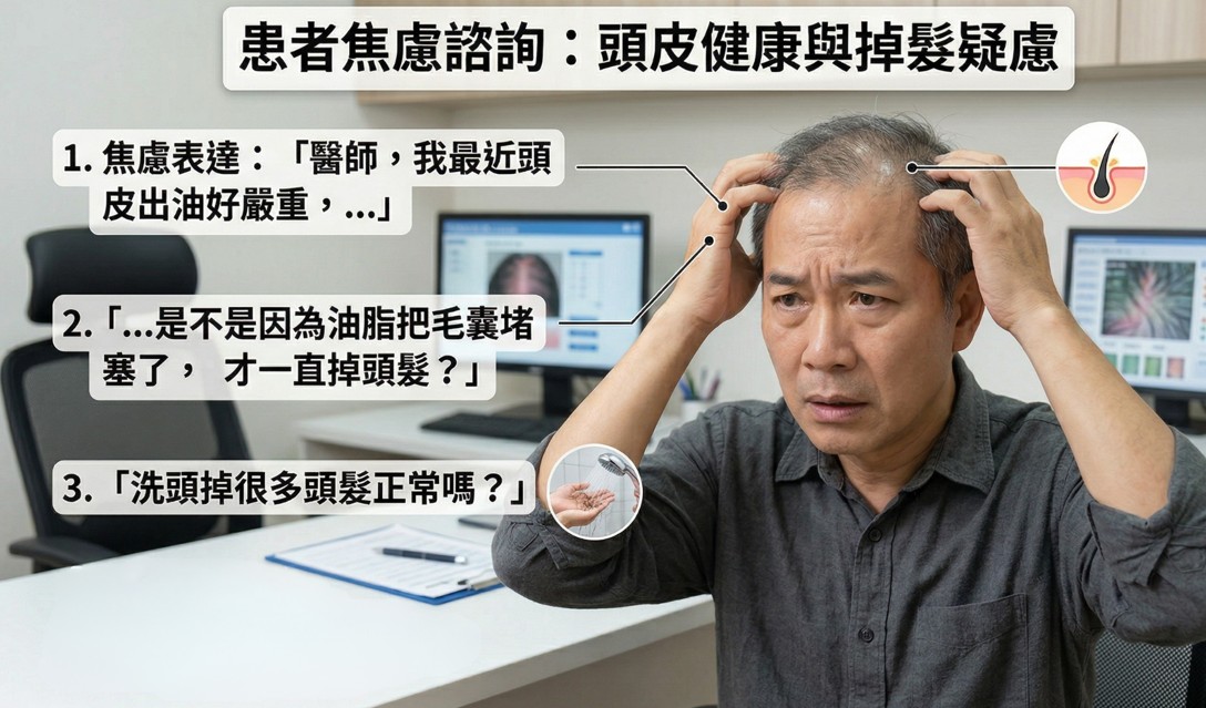 頭皮出油會掉髮嗎？巴黎國際長春診所鄧翔駿醫師深度解析毛囊堵塞迷思與免動刀生髮對策