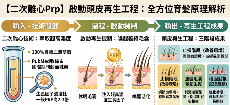 二次離心 PRP 三階段育髮理論