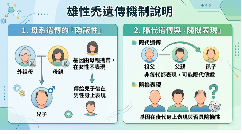 男性雄禿與頭皮慢性發炎警訊