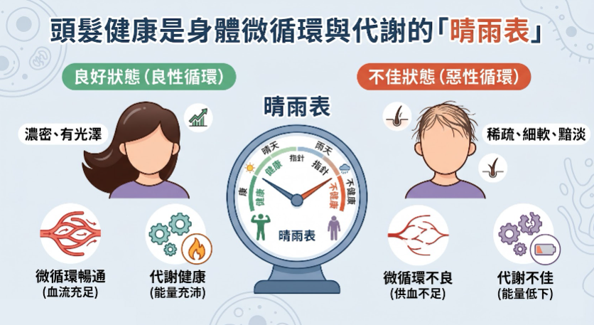 40歲後頭皮微循環與毛囊能源危機
