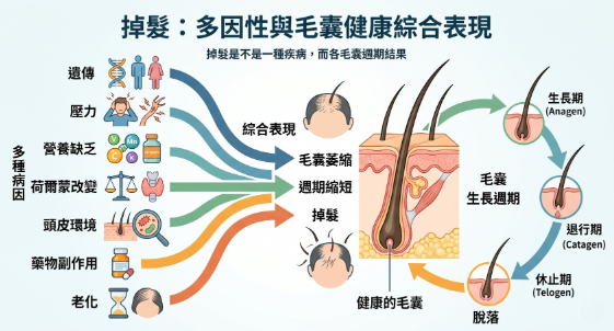 掉髮型態與禿頭前兆自我檢查