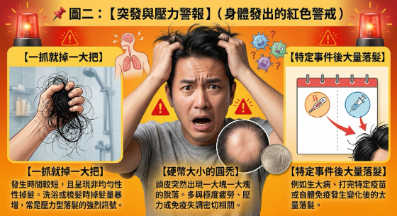 壓力型落髮圓禿與特定事件後大量落髮