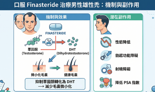 口服生髮藥副作用與限制