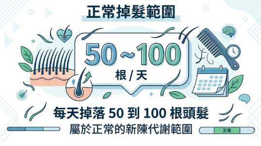 正常掉髮與異常掉髮自我檢測