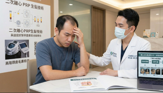 落髮與髮際線後退治療前評估