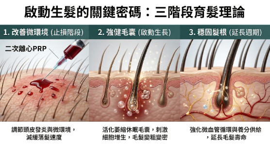 三階段育髮理論