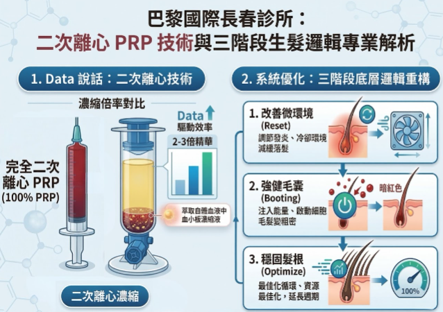 二次離心 PRP 生髮技術與高濃度生長因子