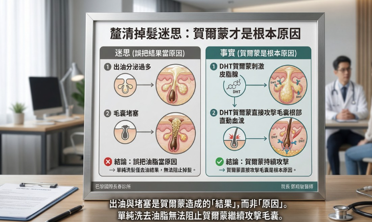 賀爾蒙與毛囊萎縮