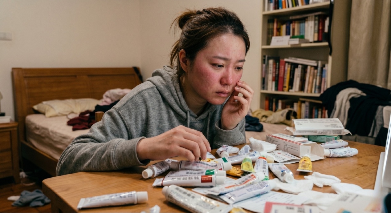 您知道常用類固醇藥膏，也可能導致「酒糟性皮膚炎」嗎？專科醫師教你擺脫類固醇反彈與基底重建