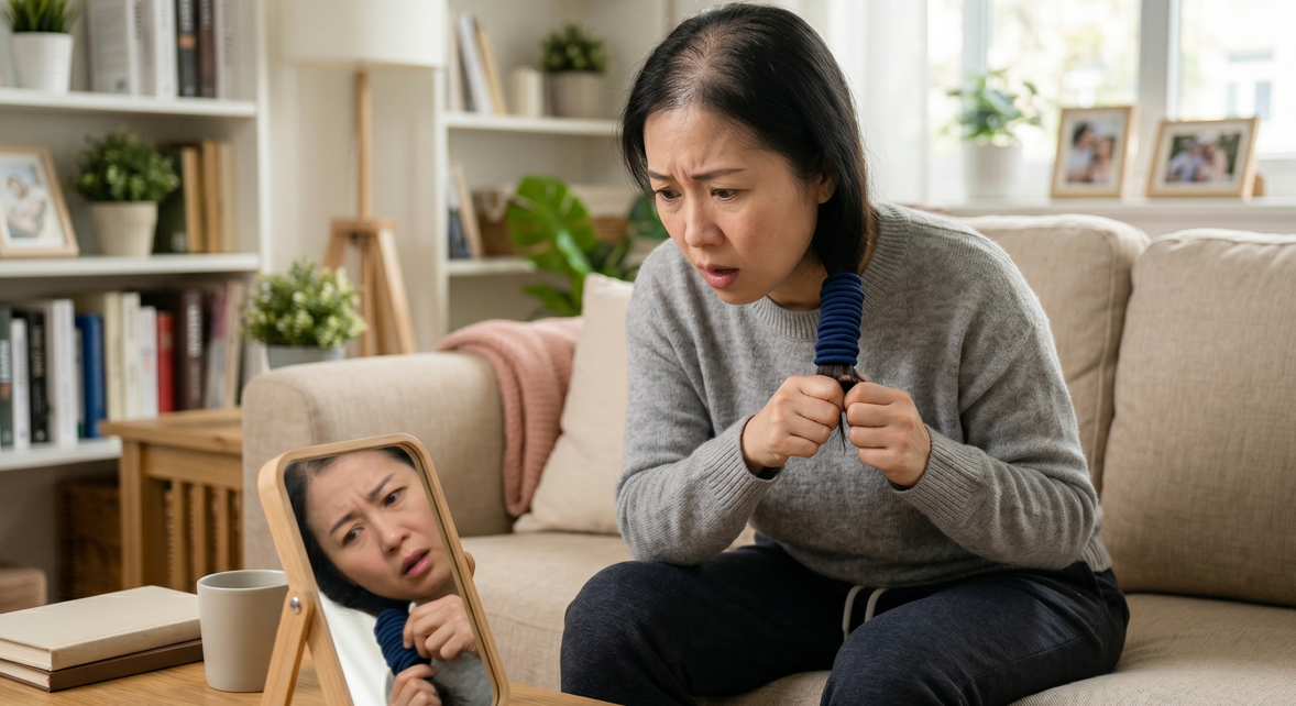 外在美危機！女性也會雄性禿？4種現象檢測異常女性掉髮與專業自然生髮指南