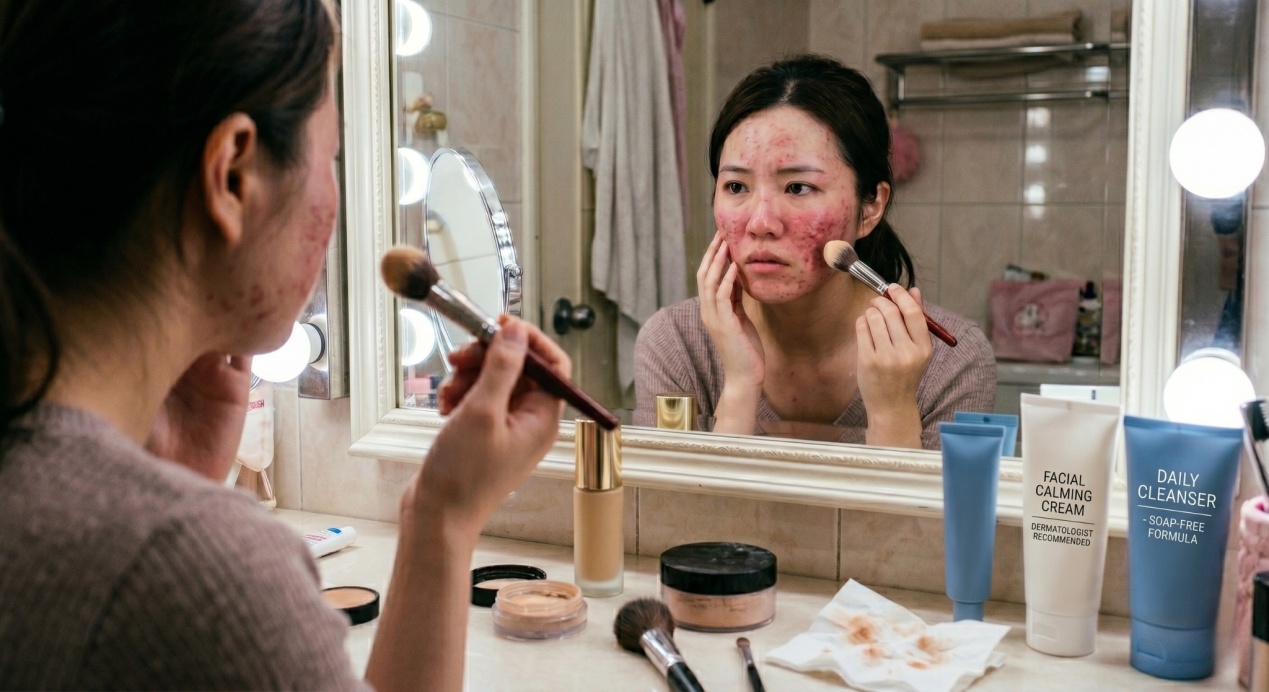 帶妝上班族的酒糟抗戰：從「越遮越紅」到生理重建的完整指南