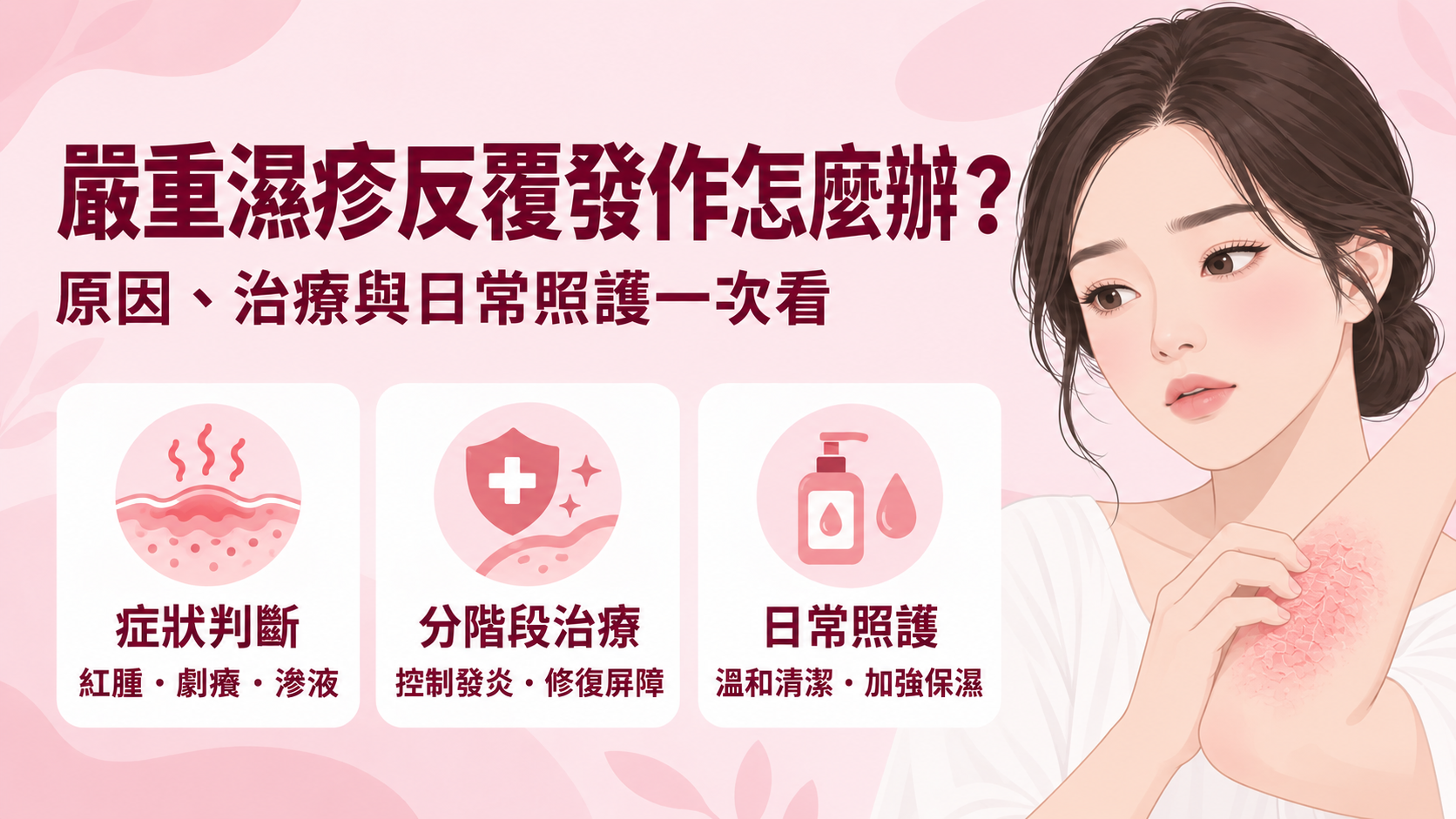 嚴重濕疹反覆發作怎麼辦?原因、治療與日常照護一次看