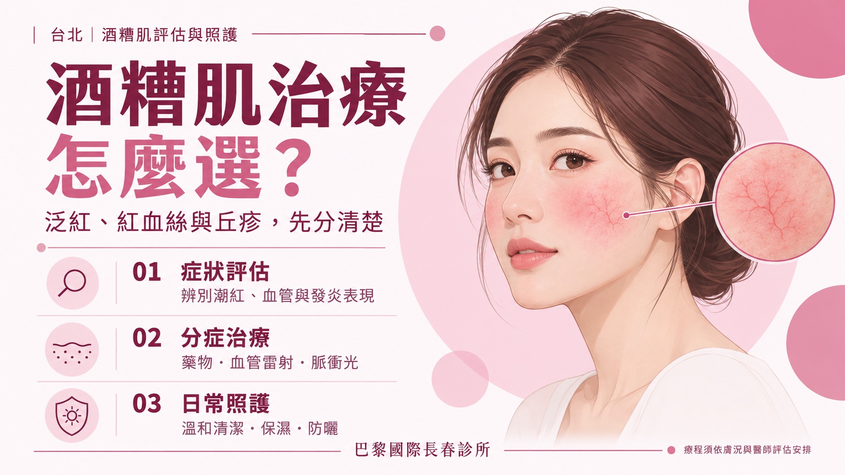 【台北】酒糟肌治療怎麼選?從泛紅、蠕形蟎蟲到雷射與膚況修復一次看